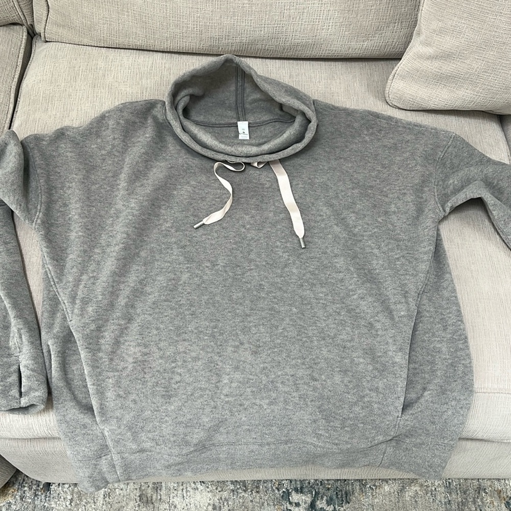 Lululemon Go Forward Pullover Mock Neck Turtleneck Cowl Neck Fleece Sweatshirt